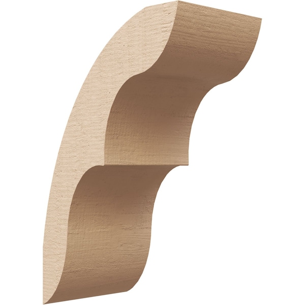 Ekena Millwork 5-inch W x 8-inch D x 12-inch H Ozark Rough Cedar Woodgrain TimberThane Knee Brace, Primed BRCUR05X08X12OZKRCPR - main